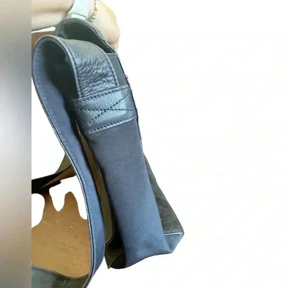 Fossil Leather Microfiber Black large Multi Pocket Shoulder Tote Messenger Bag - Picture 9 of 16